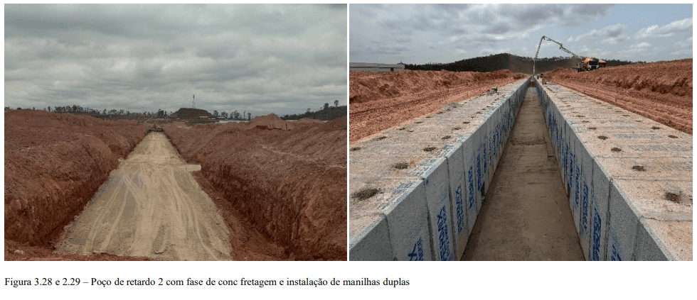 Vista geral complementar do canteiro.